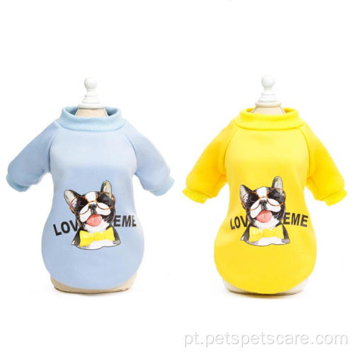 Impressão agradável de designers de cães amáveis ​​de inverno roupas de cachorro